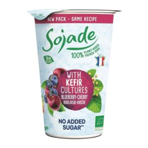 Sojade Organic Blueberry & Cherry Soya Kefir 250ml