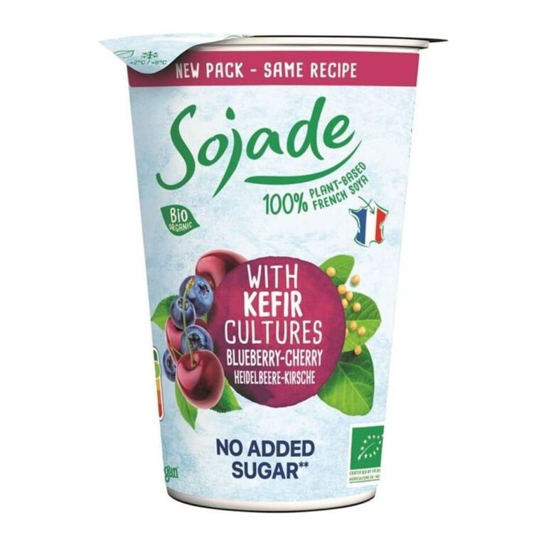 Sojade Organic Blueberry & Cherry Soya Kefir