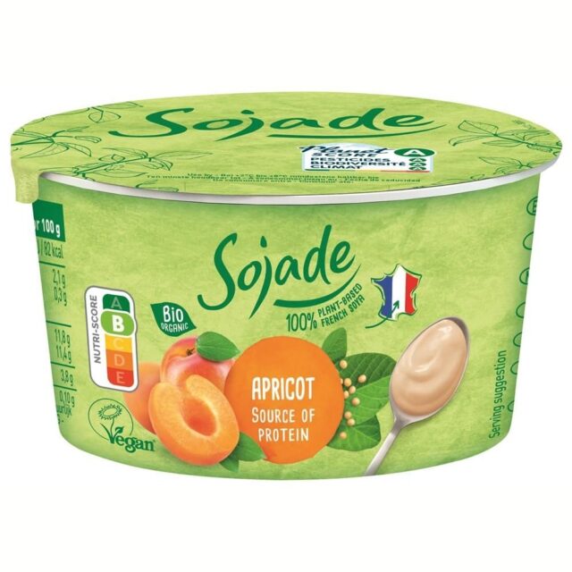 Sojade Organic Apricot Soya Yoghurt Alternative
