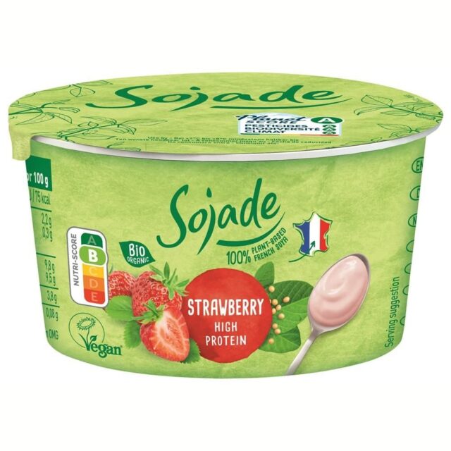 Sojade Organic Strawberry Soya Yoghurt Alternative
