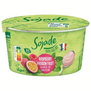 Sojade Organic Raspberry & Passionfruit Soya Yoghurt Alternative
