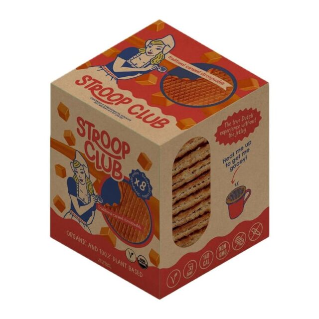 Stroop Club Traditional Caramel Plant Based Stroopwafel 8-Pack