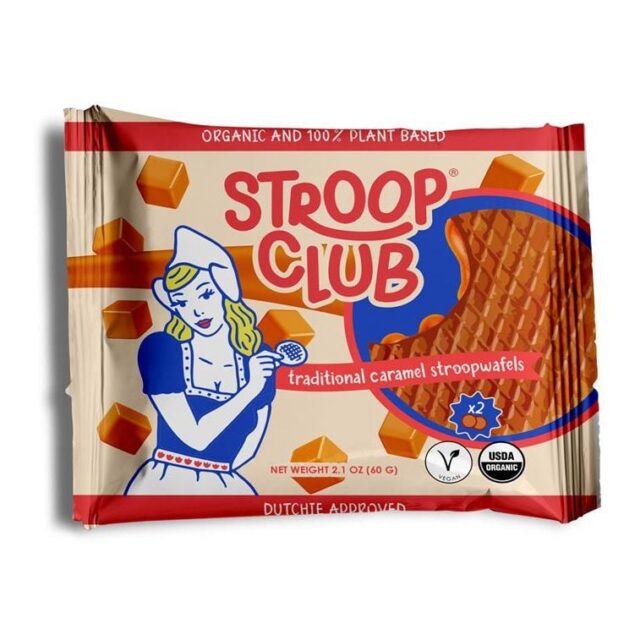 Stroop Club Traditional Caramel Plant Based Stroopwafels 2-Pack