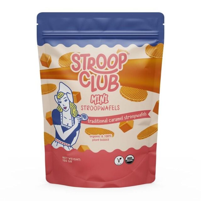 Stroop Club Plant Based Traditional Caramel Stroopwafel Minis Pouch