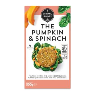 Strong Roots The Pumpkin & Spinach Burger