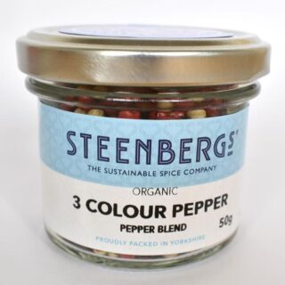Steenbergs Organic 3 Colour Pepper - Black White and Pink Pepper