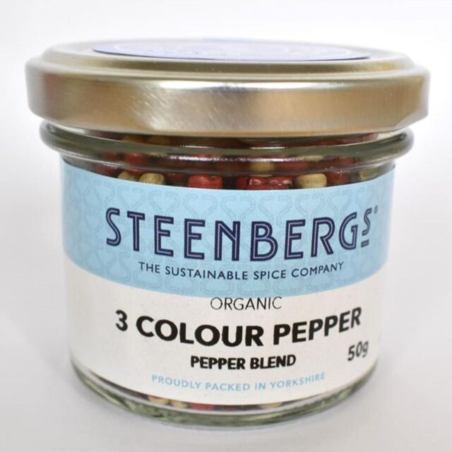 Steenbergs Organic 3 Colour Pepper - Black White and Pink Pepper