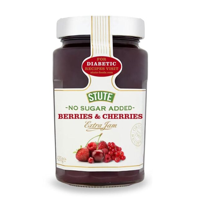 Stute No Sugar Added Berries & Cherries Jam