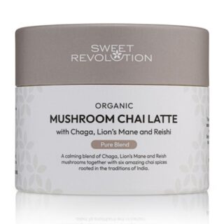 Sweet Revolution Mushroom Chai Latte with Chaga Lion's Mane and Reishi