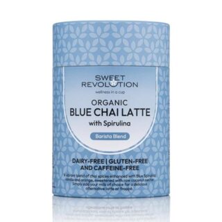 Sweet Revolution Organic Blue Chai Latte with Spirulina
