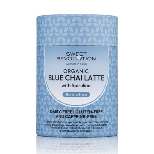 Sweet Revolution Organic Blue Chai Latte with Spirulina