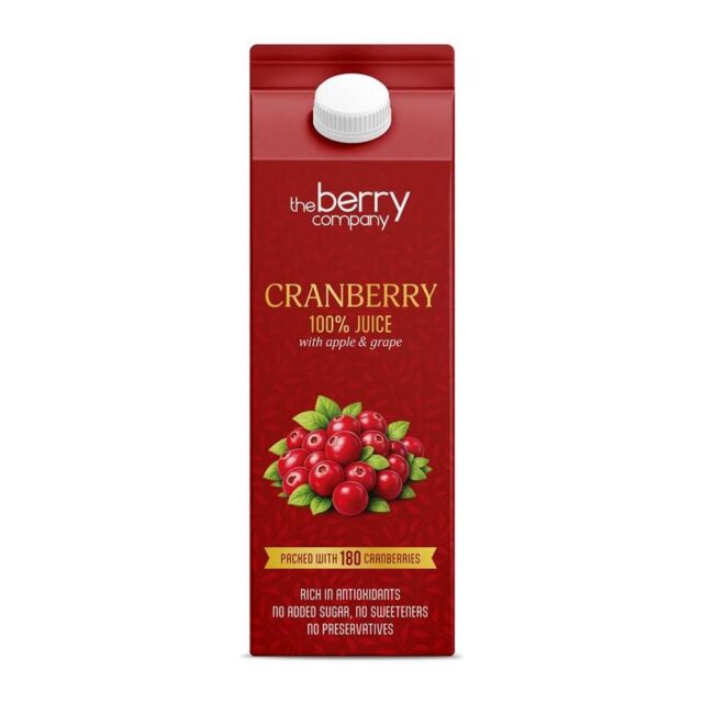 The Berry Company Cranberry Juice Drink 1L 100% Range