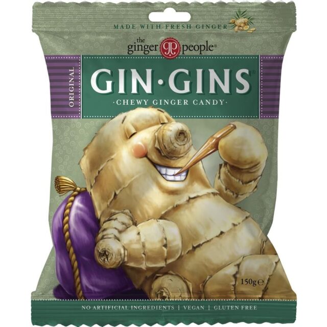 The Ginger People Gin Gins Original Chewy Candy Bag