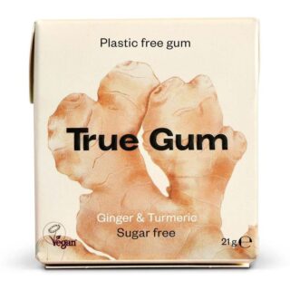 True Gum Sugar Free Chewing Gum - Ginger & Turmeric
