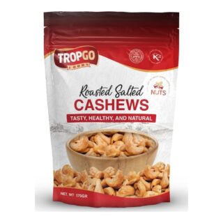 Tropgo Foods Roasted Salted Cashews 170g Bag