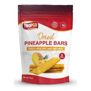 Tropgo Foods 100% Dried Pineapple Bars 8 Bars