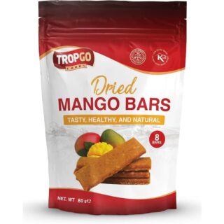 Tropgo Foods Dried Mango Bars 8 Bars