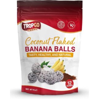 Tropgo Foods Banana Balls with Coconut Flakes 12pcs