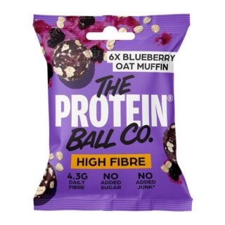 The Protein Ball Co Blueberry Oat Muffin High Fibre Breakfast Balls