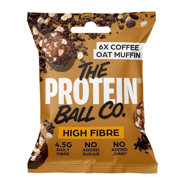 The Protein Ball Co Coffee Oat Muffin High Fibre Breakfast Balls
