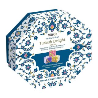 Truede Fruity Sultan Delight with Pistachios Coated with Coconut