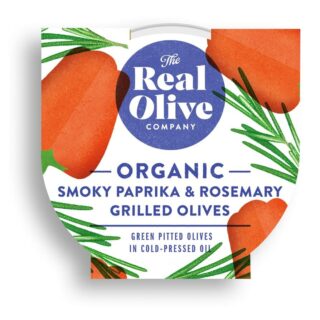 The Real Olive Company Organic Smoky Paprika & Rosemary Grilled Olives