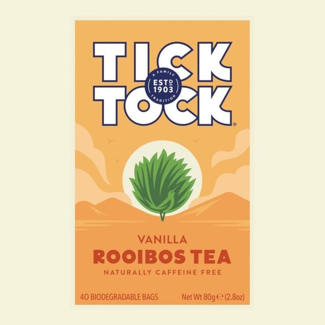 Tick Tock Rooibos Vanilla 40 Tea Bags