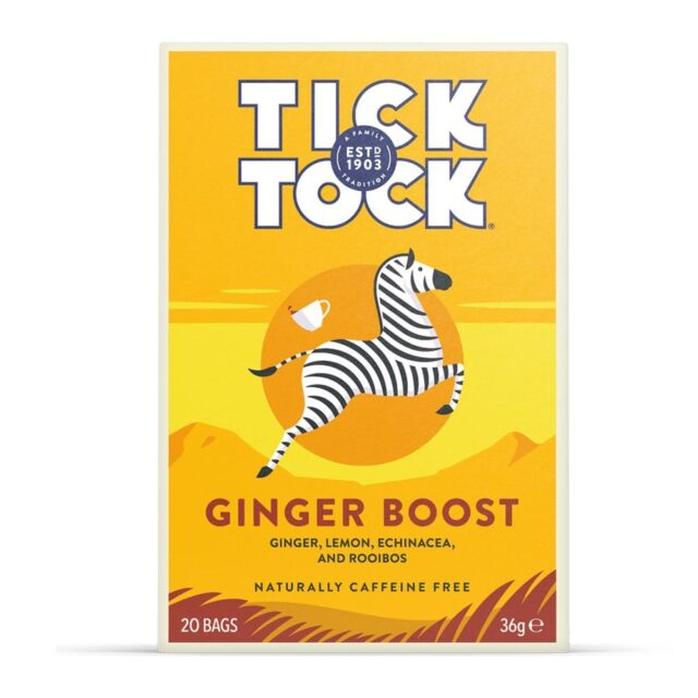 Tick Tock Wellbeing Ginger Boost Tea