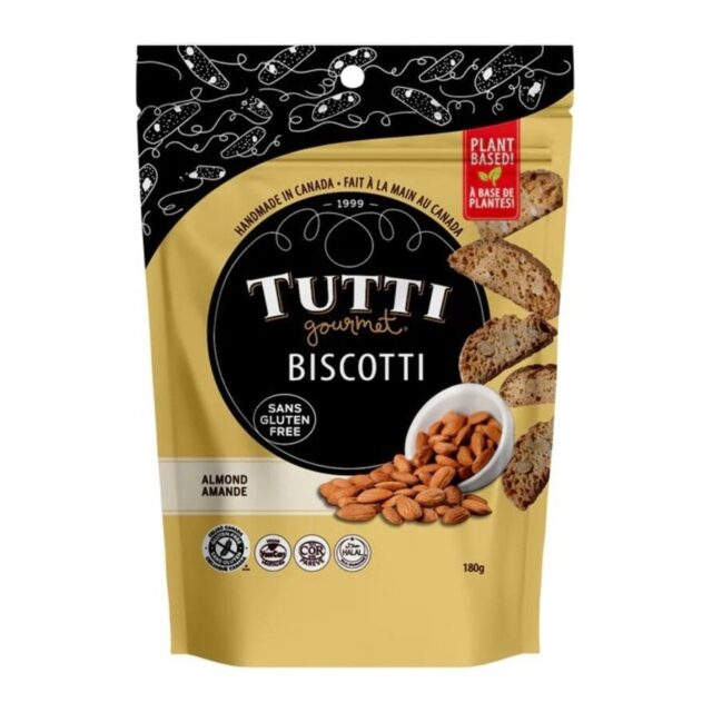 Tutti Handmade Gluten Free Vegan Almond Biscotti