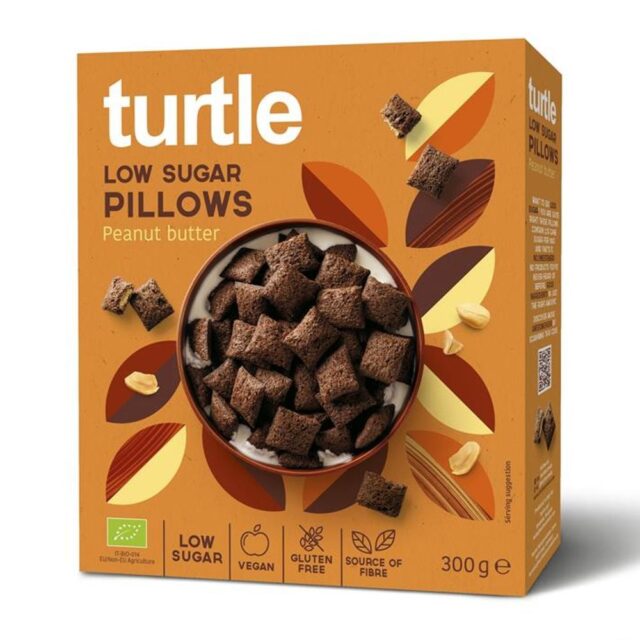 Turtle Low Sugar Pillows Peanut Butter Organic