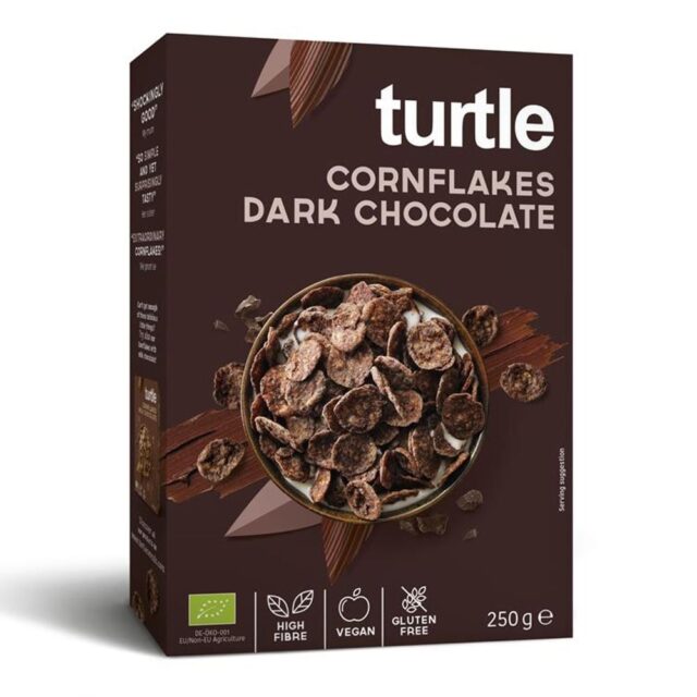 Turtle Dark Chocolate Cornflakes 250g Organic & Gluten Free
