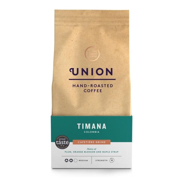 Union Roasted Coffee Timana Colombia Cafetiere Grind