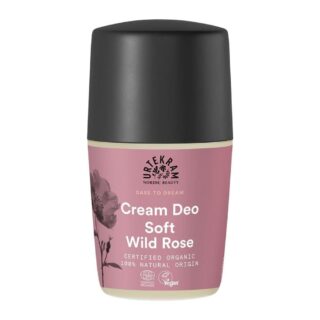 Urtekram Soft Wild Rose Deodorant Roll On 50ml Organic