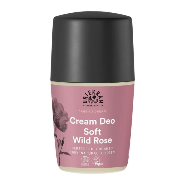 Urtekram Soft Wild Rose Deodorant Roll On 50ml Organic