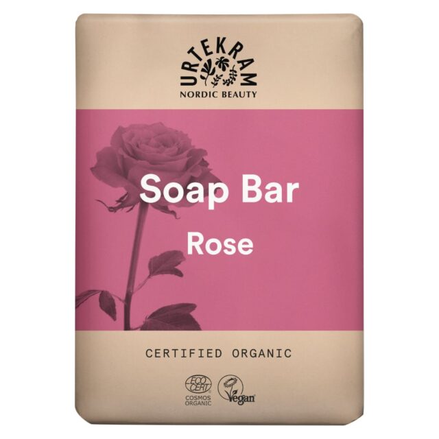 Urtekram Rose Bar Soap 100g Organic