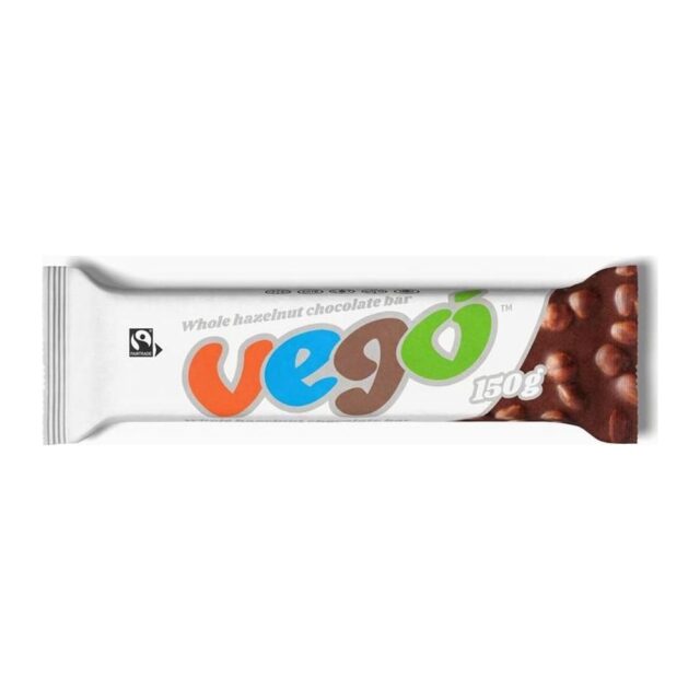 Vego Fairtrade Whole Hazelnut Chocolate Bar