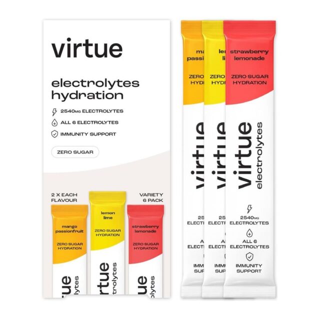 Virtue Drinks Electrolytes Variety Pack 6 x 5g Sachets