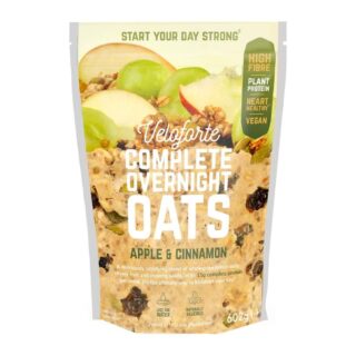 Veloforte Apple & Cinnamon Complete Overnight Oats 602g Pouch