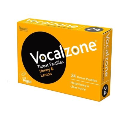 Vocalzone Honey & Lemon Throat Pastilles (24 Pastilles)