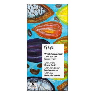 Vivani Whole Cocoa Fruit 100% Chocolate Bar Organic