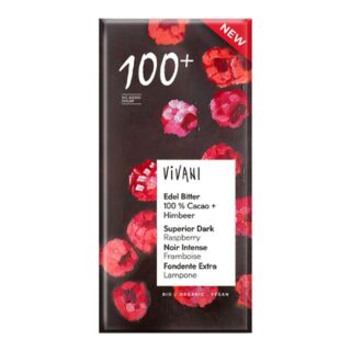 Vivani Dark 100+ Chocolate with Raspberry Organic
