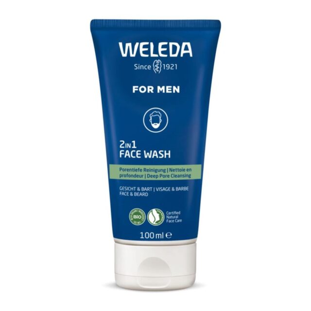Weleda Men's 2 in 1 Face & Beard Wash Gel