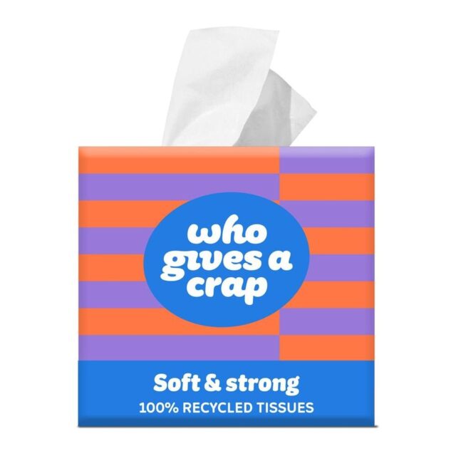 Who Gives A Crap Soft & Strong Facial Tissues - Cube