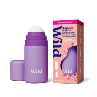 Wild Purple Case and Cherry Blossom Antiperspirant Roll On