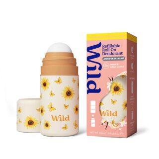 Wild Sunflower Case and Vanilla Bean Antiperspirant Roll On