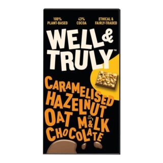 Well and Truly Oat M&lk Chocolate with Caramelised Hazelnuts Bar