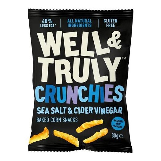 Well and Truly Sea Salt & Cider Vinegar Crunchies Snack