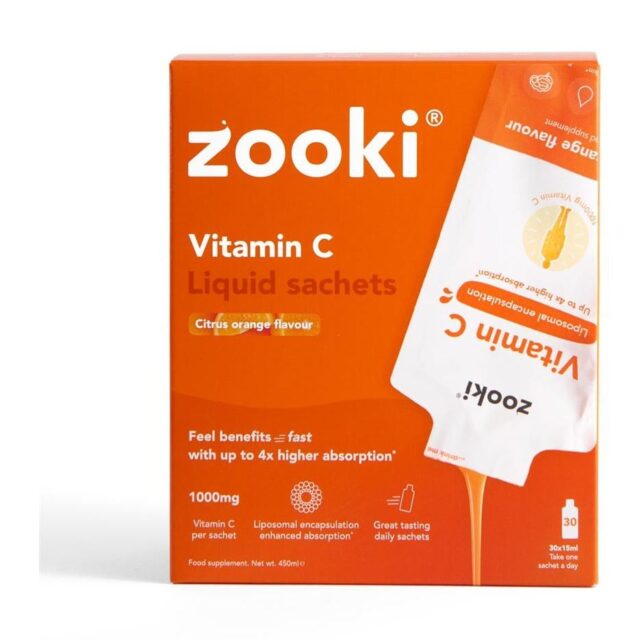 Zooki Vitamin C 1000mg Orange Box Liposomal