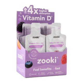 Zooki Vitamin D3 + K2 3000iu Berry 1x10ml Sachet Liposomal