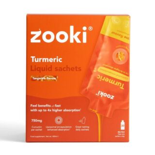 Zooki Turmeric 750mg Tangerine Box Liposomal